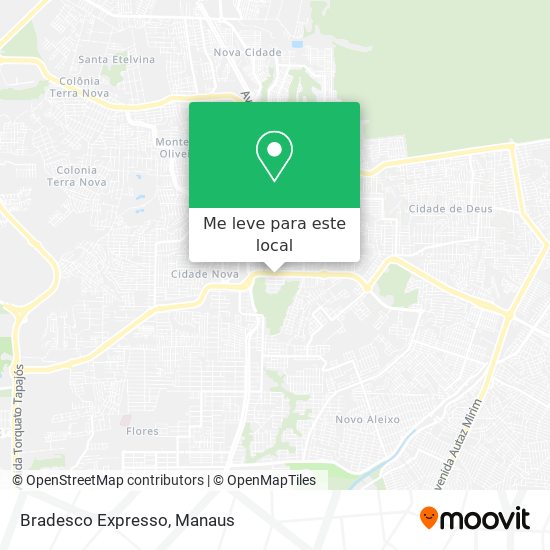 Bradesco Expresso mapa