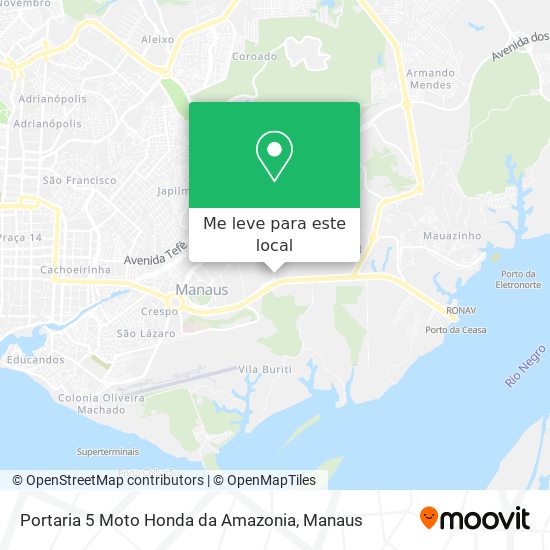 Portaria 5 Moto Honda da Amazonia mapa