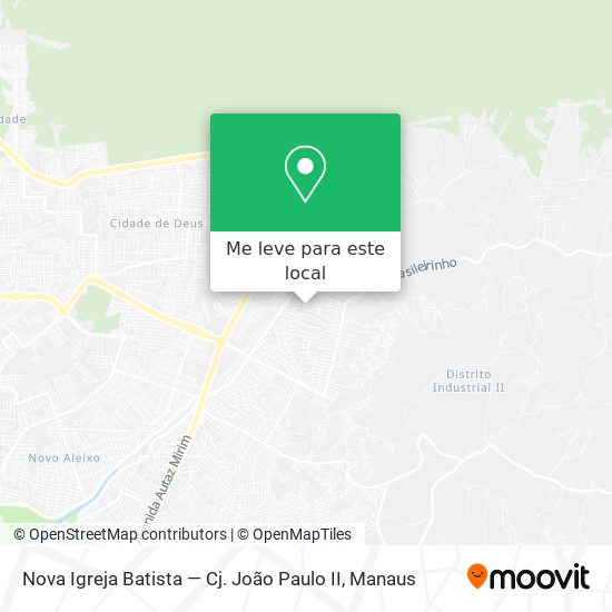 Nova Igreja Batista — Cj. João Paulo II mapa