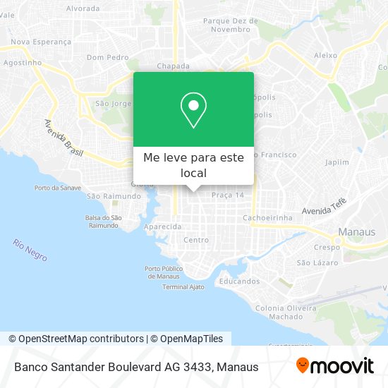 Banco Santander Boulevard AG 3433 mapa