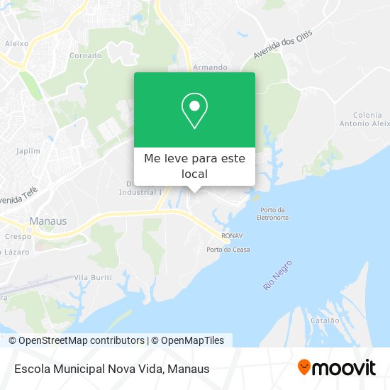 Escola Municipal Nova Vida mapa