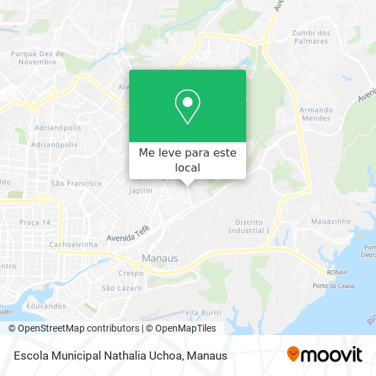 Escola Municipal Nathalia Uchoa mapa