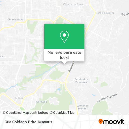 Rua Soldado Brito mapa