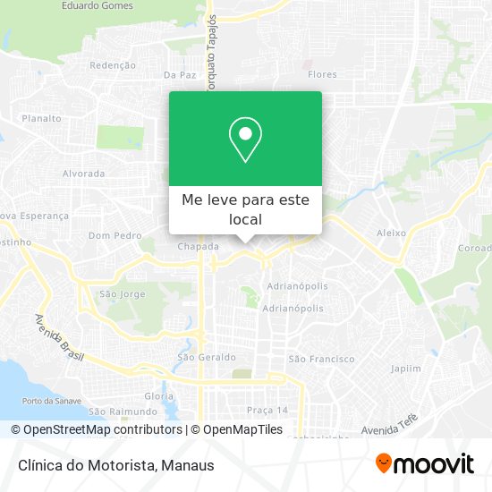 Clínica do Motorista mapa