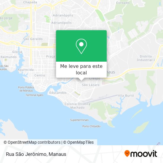 Rua São Jerônimo mapa
