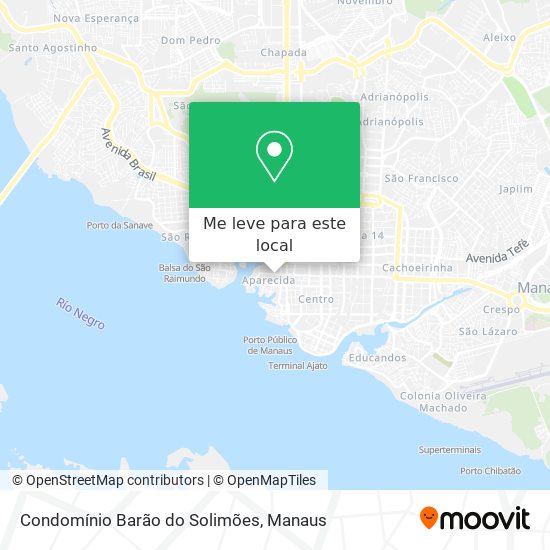 Condomínio Barão do Solimões mapa