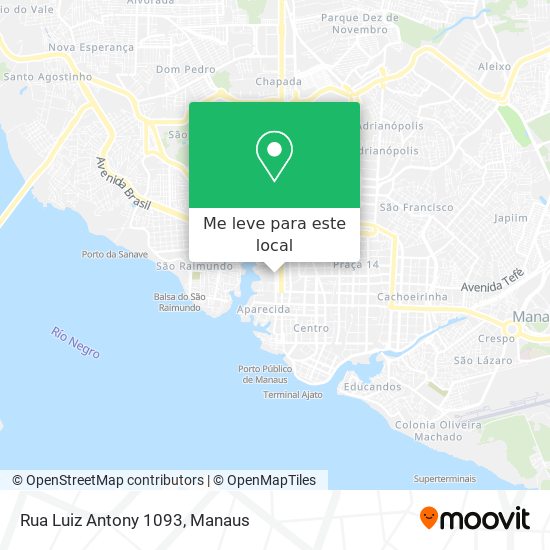Rua Luiz Antony 1093 mapa