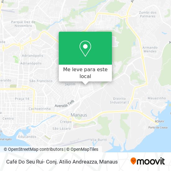 Café Do Seu Rui- Conj. Atilio Andreazza mapa