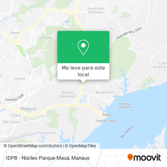 IDPB - Núcleo Parque Mauá mapa