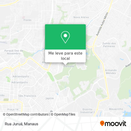 Rua Juruá mapa
