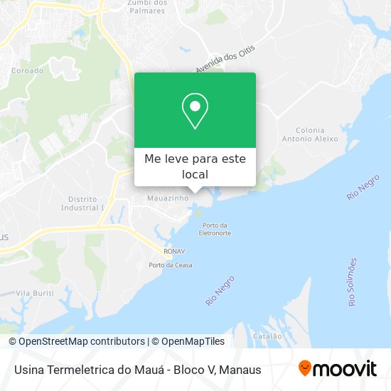 Usina Termeletrica do Mauá - Bloco V mapa