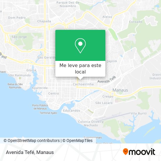 Avenida Tefé mapa