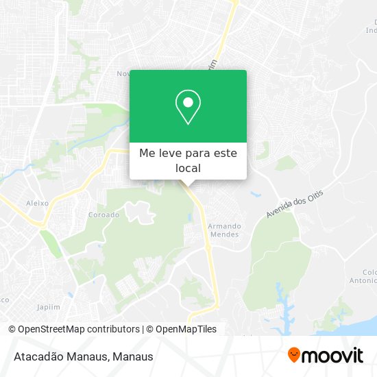 Atacadão Manaus mapa