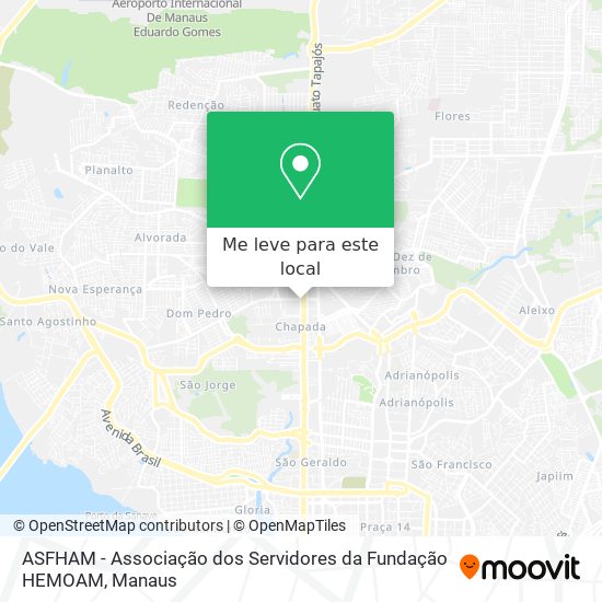 ASFHAM - Associação dos Servidores da Fundação HEMOAM mapa