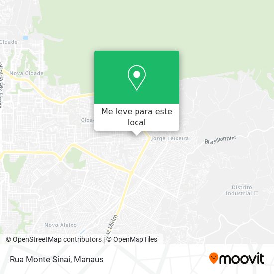 Rua Monte Sinai mapa