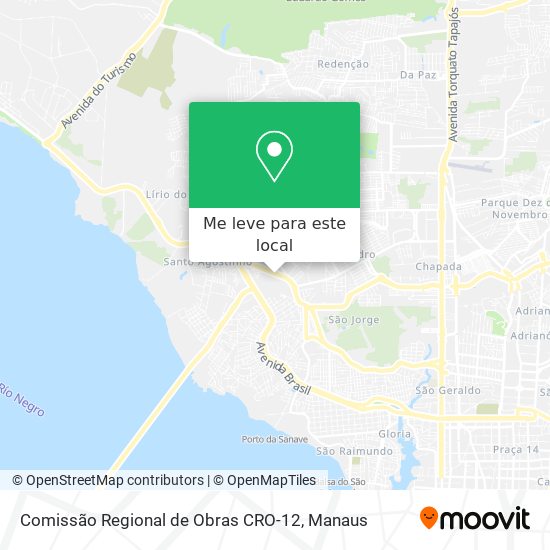 Comissão Regional de Obras CRO-12 mapa
