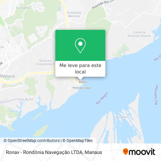 Ronav - Rondônia Navegação LTDA mapa
