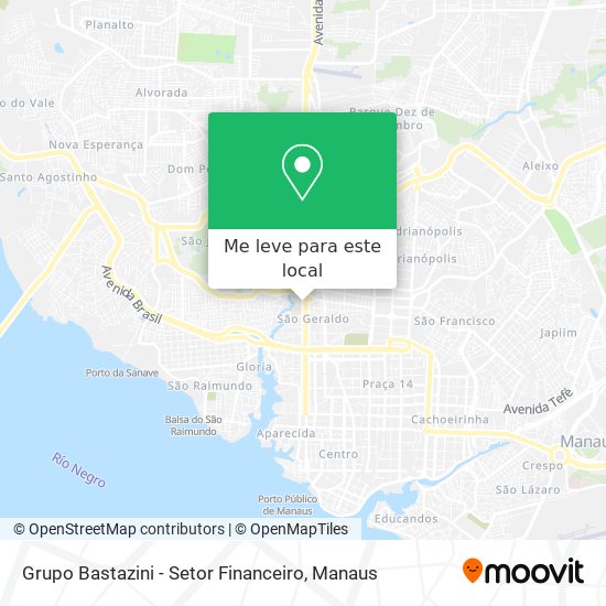Grupo Bastazini - Setor Financeiro mapa