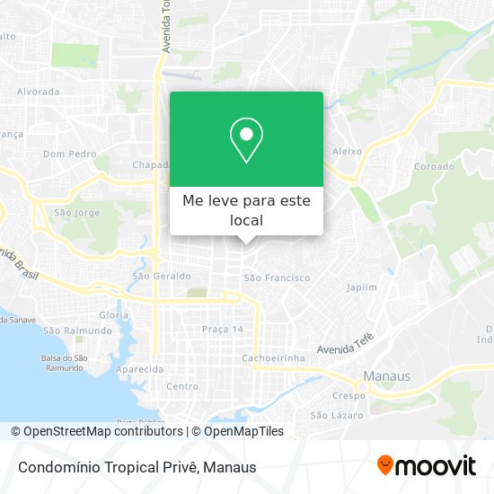 Condomínio Tropical Privê mapa
