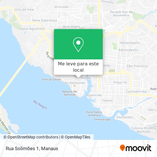 Rua Solimões 1 mapa