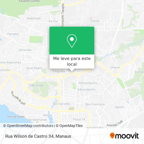 Rua Wilson de Castro 34 mapa