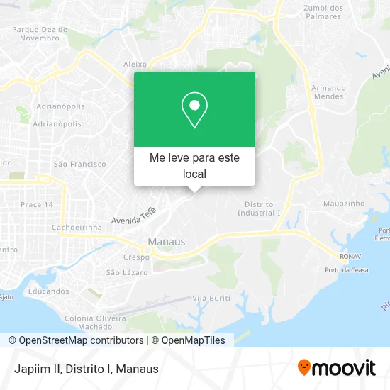 Japiim II, Distrito I mapa