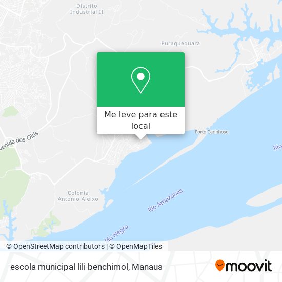 escola municipal lili benchimol mapa