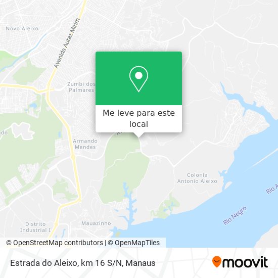 Estrada do Aleixo, km 16 S/N mapa