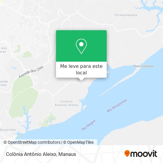 Colônia Antônio Aleixo mapa