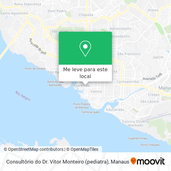 Consultório do Dr. Vitor Monteiro (pediatra) mapa