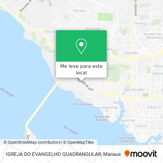 IGREJA DO EVANGELHO QUADRANGULAR mapa