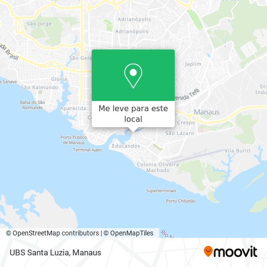 UBS Santa Luzia mapa