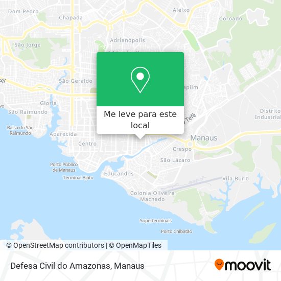 Defesa Civil do Amazonas mapa