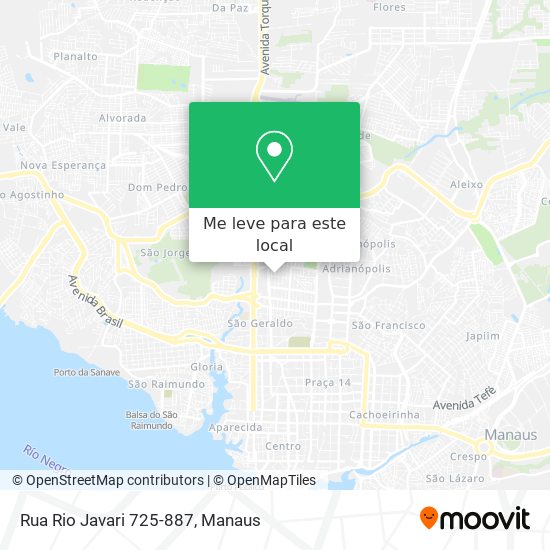 Rua Rio Javari 725-887 mapa