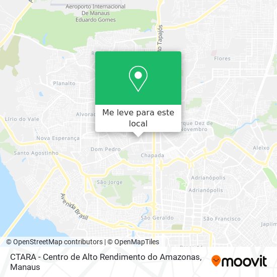 CTARA - Centro de Alto Rendimento do Amazonas mapa