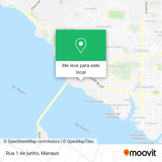 Rua 1 de junho mapa