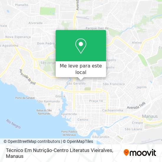 Técnico Em Nutrição-Centro Literatus Vieiralves mapa