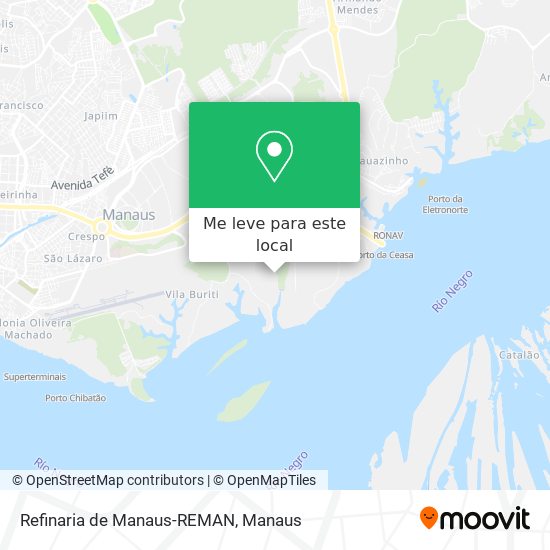 Refinaria de Manaus-REMAN mapa