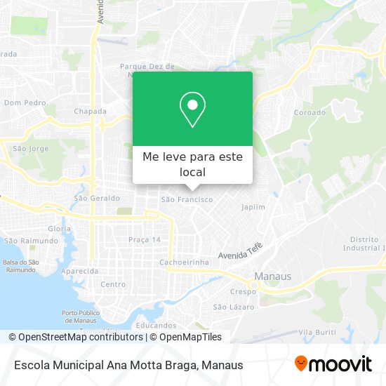 Escola Municipal Ana Motta Braga mapa