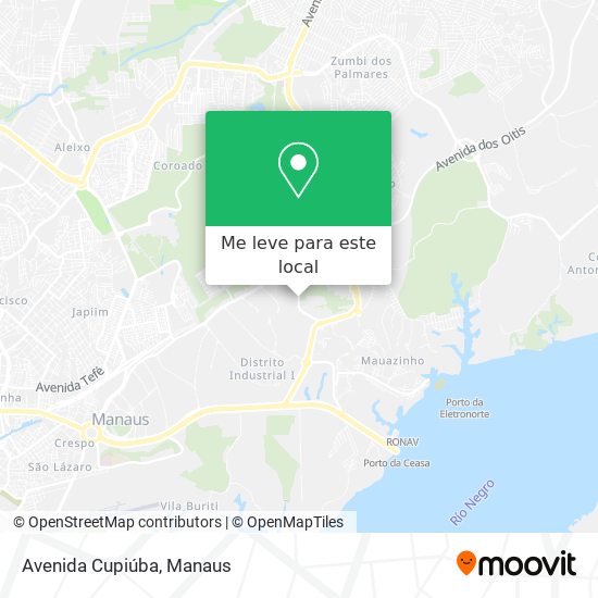Avenida Cupiúba mapa