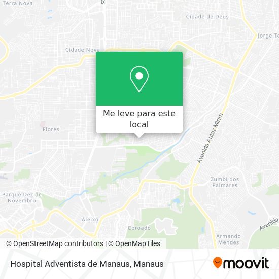 Hospital Adventista de Manaus mapa