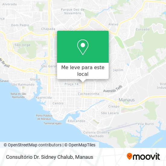 Consultório Dr. Sidney Chalub mapa