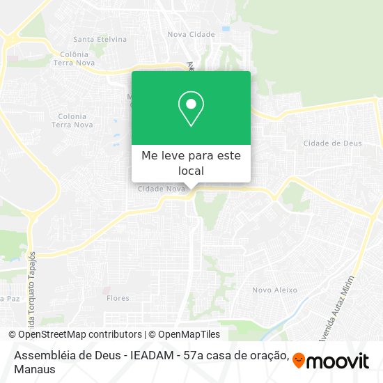 Assembléia de Deus - IEADAM - 57a casa de oração mapa