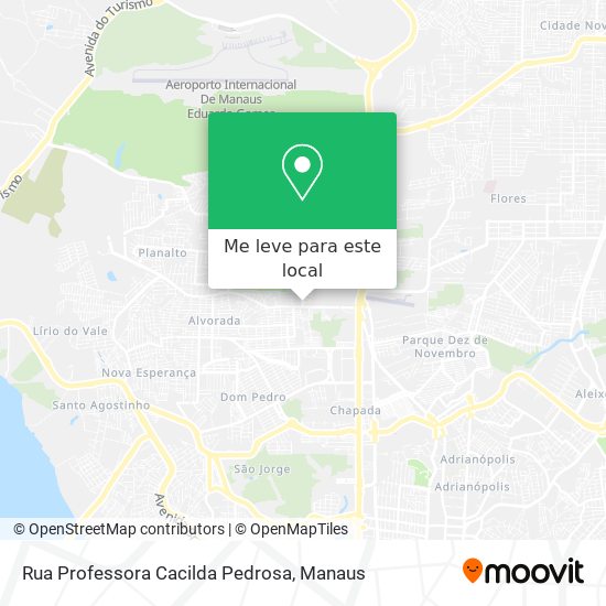 Rua Professora Cacilda Pedrosa mapa