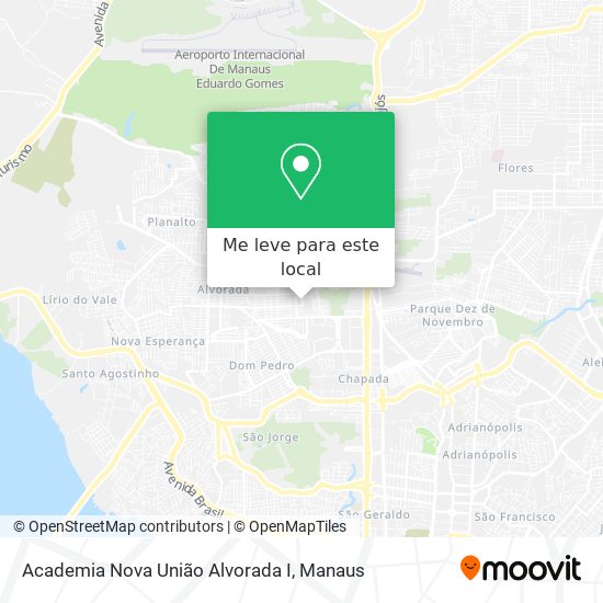 Academia Nova União Alvorada I mapa
