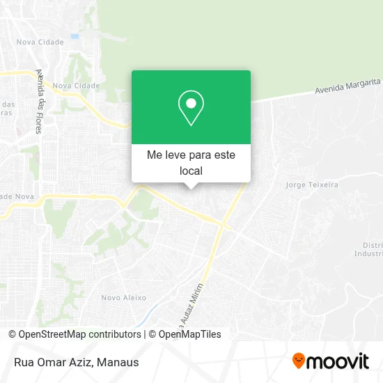 Rua Omar Aziz mapa