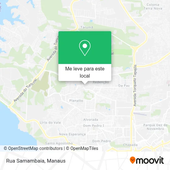 Rua Samambaia mapa