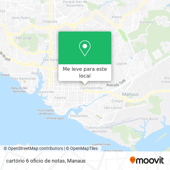 cartório 6 oficio de notas mapa