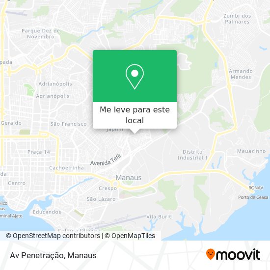 Av Penetração mapa
