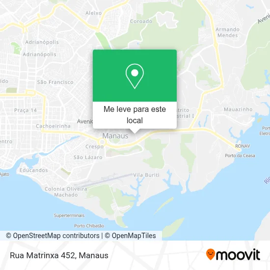 Rua Matrinxa 452 mapa